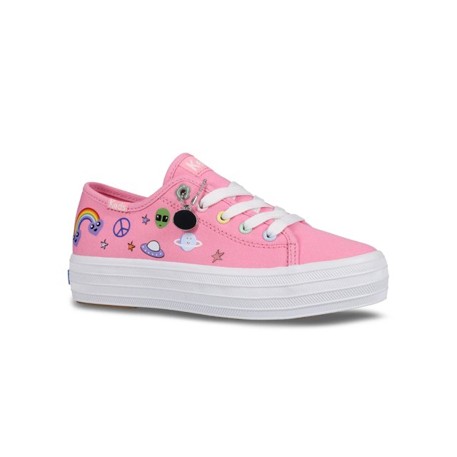 Big Kids Triple Up Emoji Print Lace-Up