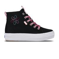 Big Kids Triple Up High-Top Lace-Up Black/Pink view