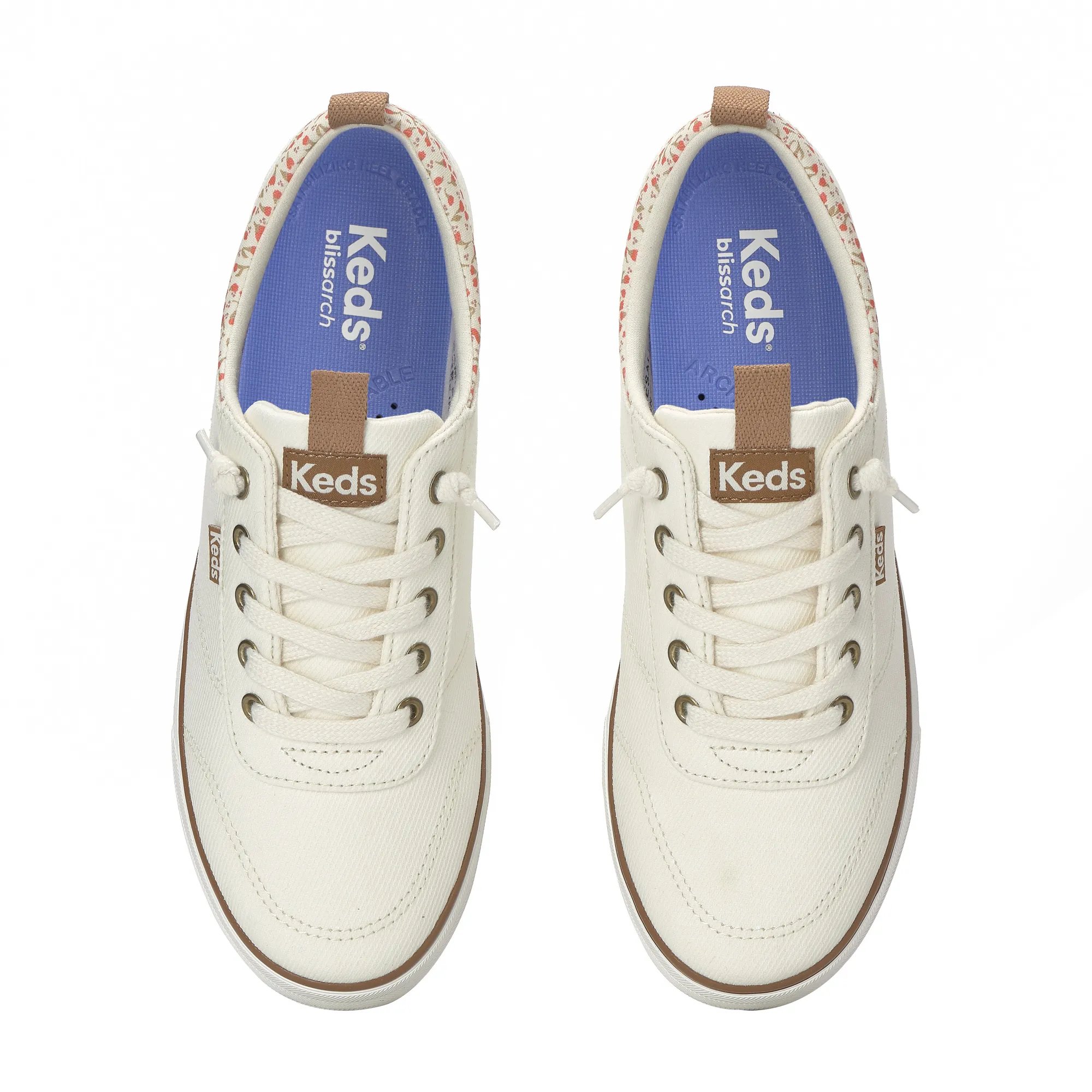 Center III Canvas Floral Collar Slip On