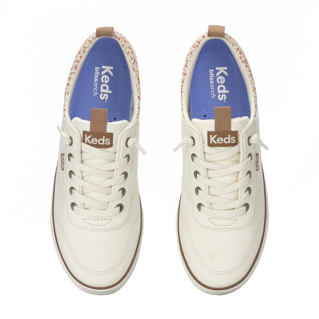 Center III Canvas Floral Collar Slip On