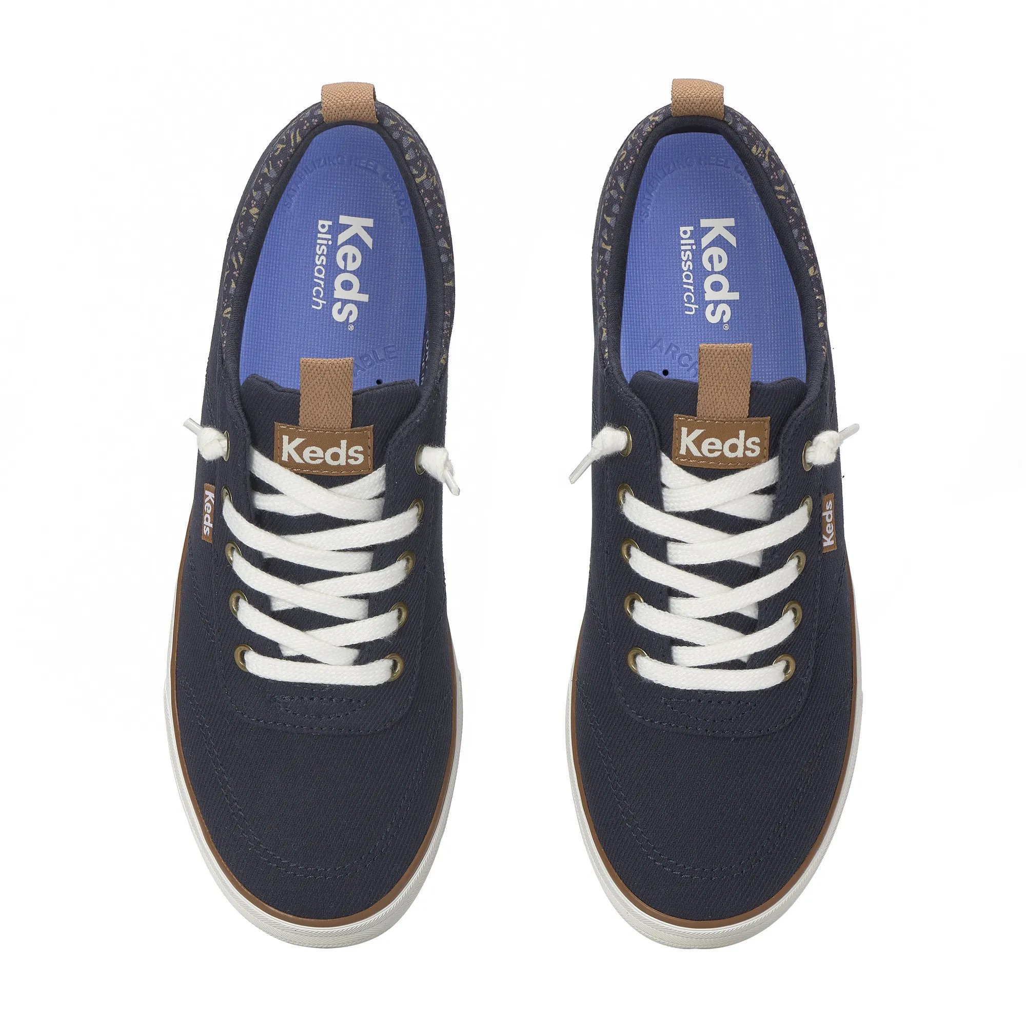 Center III Canvas Floral Collar Slip On