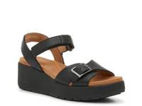 Baminda Wedge Sandal Black Suede view