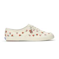 Champion Canvas Rose Embroidery Lace Up Cream/Red view
