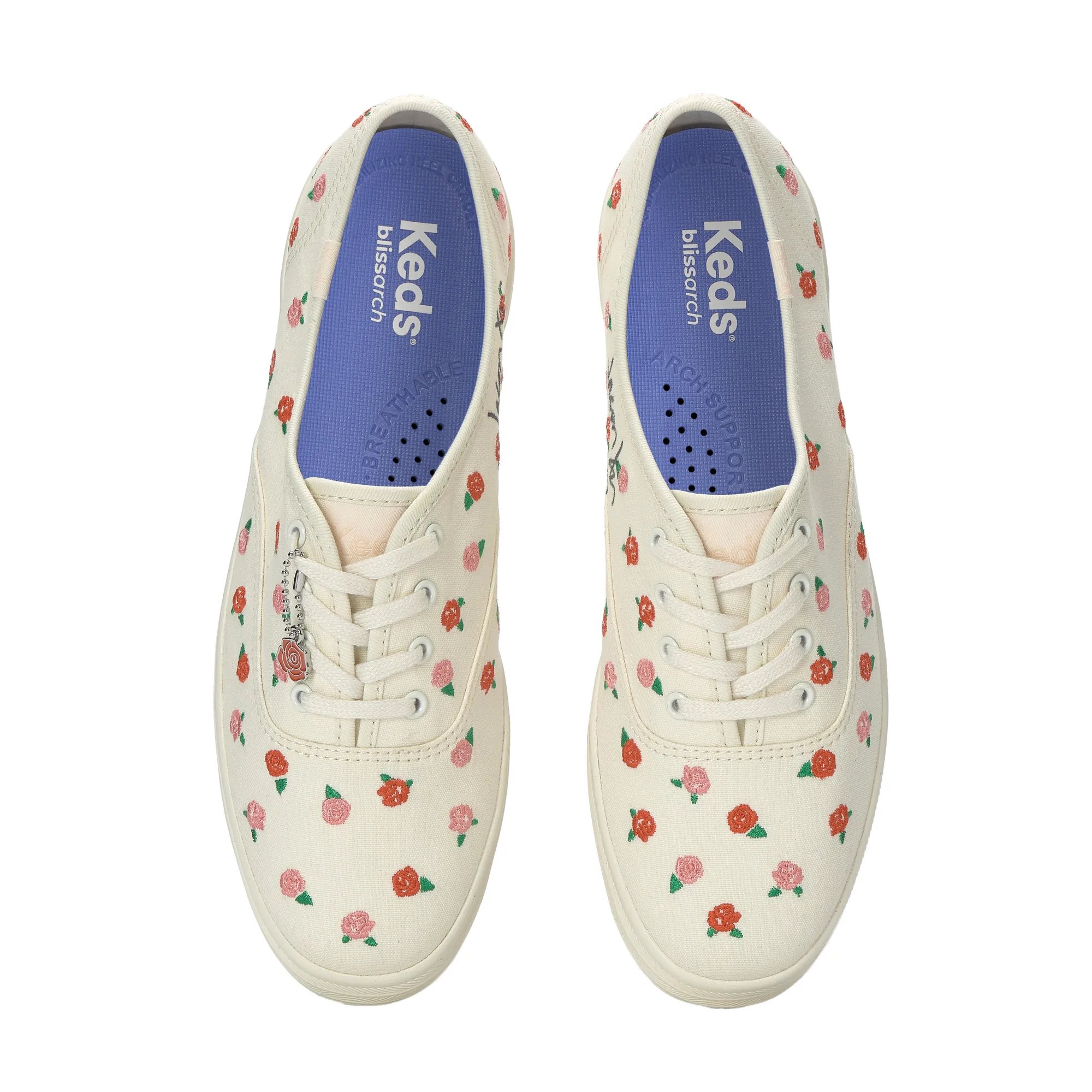 Champion Canvas Rose Embroidery Lace Up