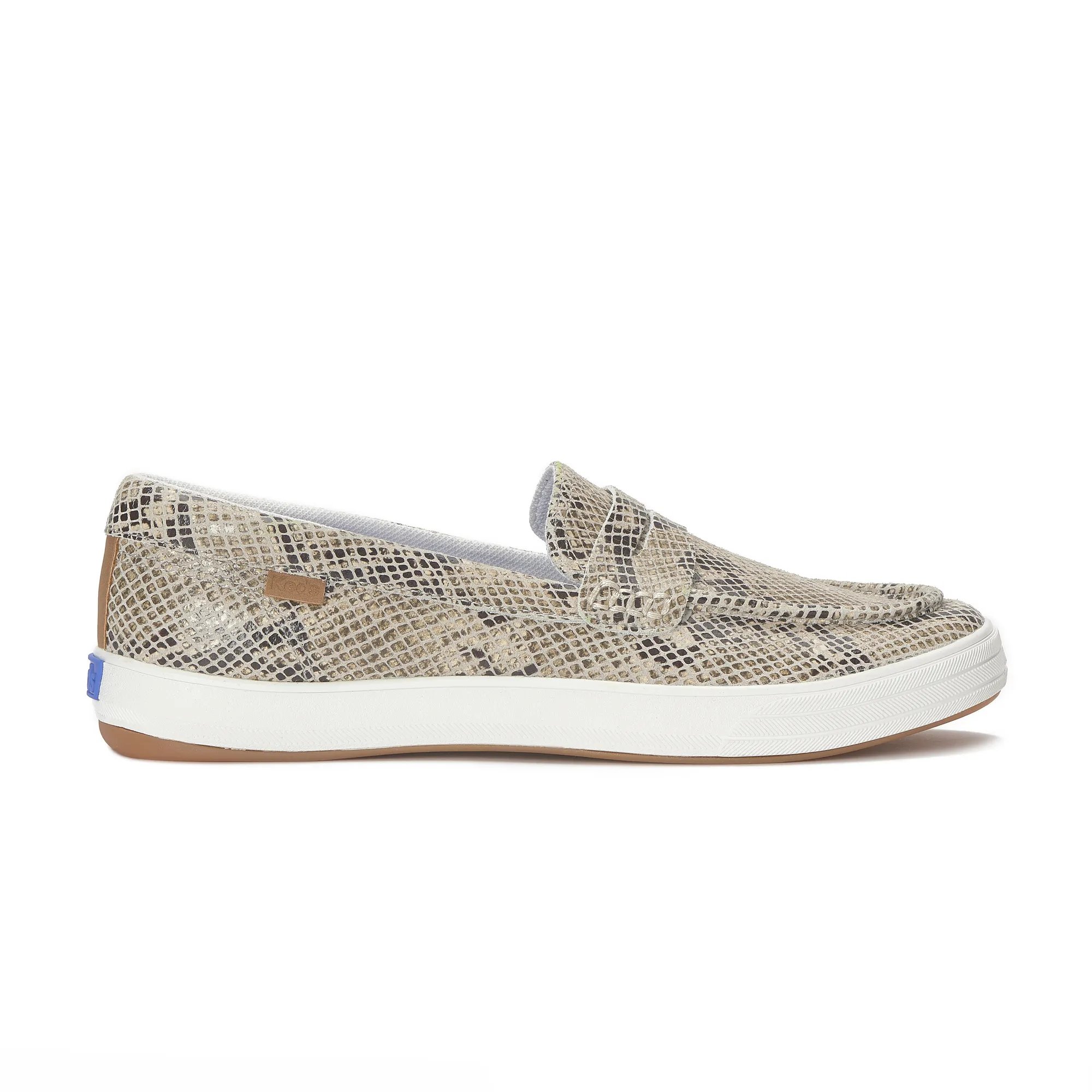 Center III Snake Print Leather Loafer