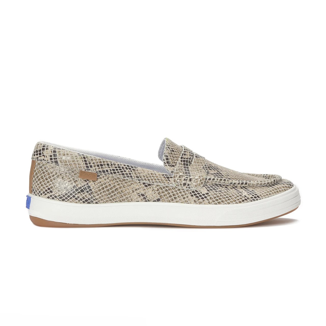 Center III Snake Print Leather Loafer