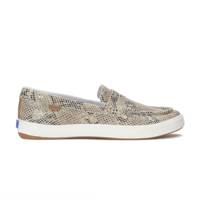 Center III Snake Print Leather Loafer Light Grey Snake Print view