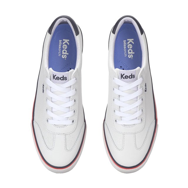 Keds Jump Kick T-Toe Perforated Leather Lace Up - Free Shipping | KEDS