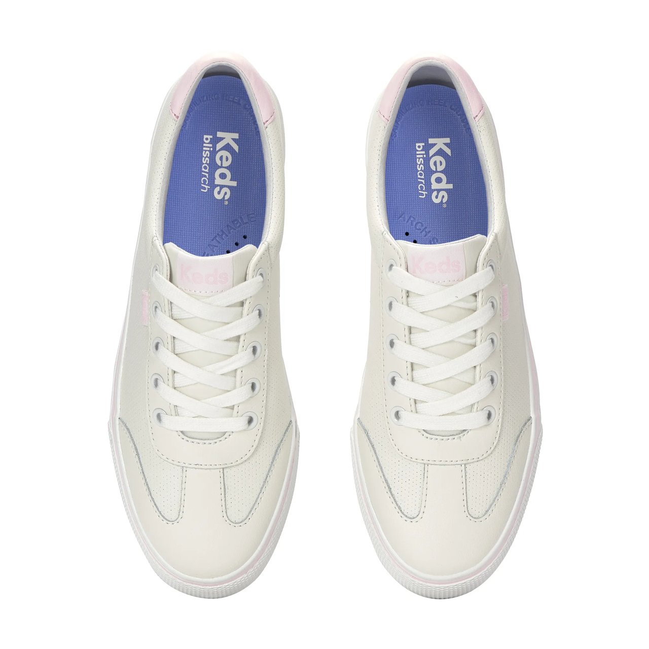 Jump Kick T-Toe Perforated Leather Lace Up