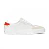 Jump Kick T-Toe Leather/Suede Lace-Up Snow White/Red/Parchment view