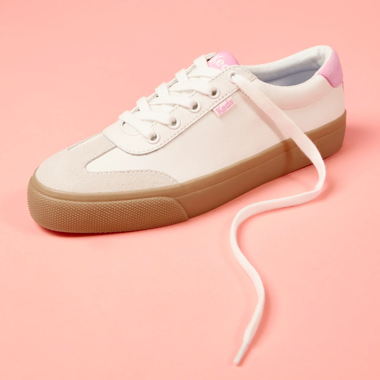 Jump Kick T-Toe Leather/Suede Lace-Up