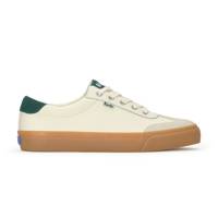 Jump Kick T-Toe Leather/Suede Lace-Up Egret/Oatmeal/Forest Green view
