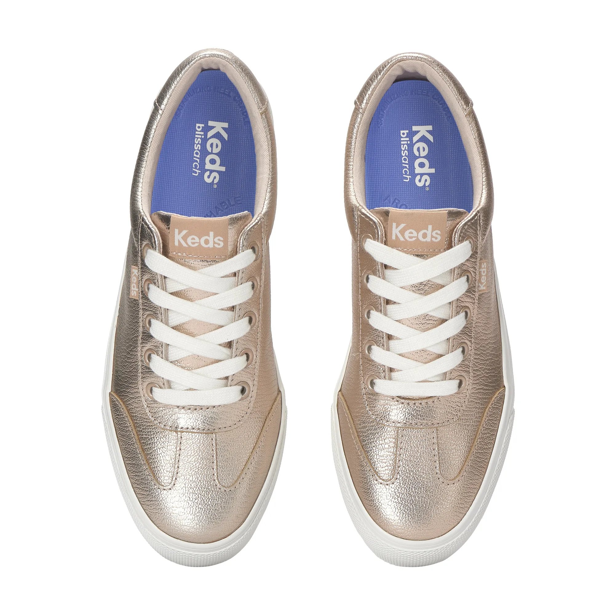 Jump Kick T-Toe Metallic Leather Lace Up