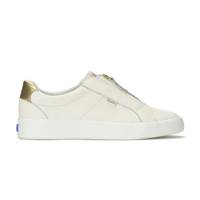 Pursuit Zip Leather Metallic Heel Snow White/Gold view