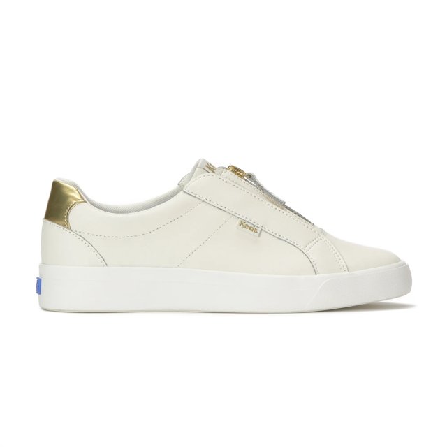 Pursuit Zip Leather Metallic Heel