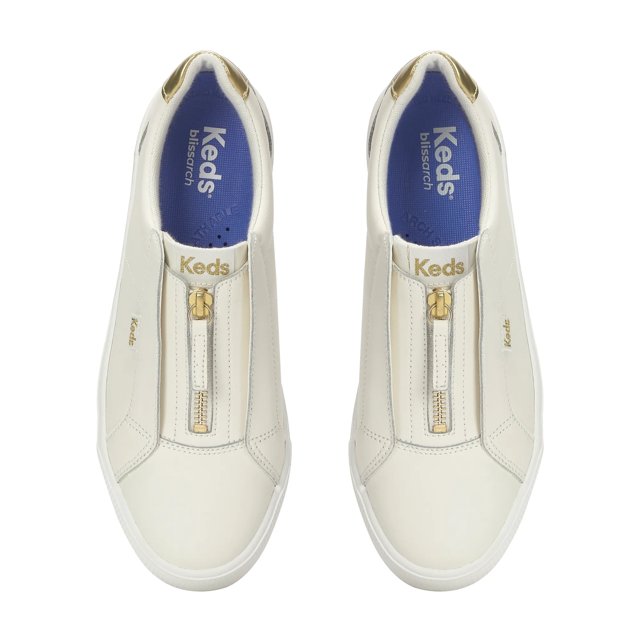 Pursuit Zip Leather Metallic Heel