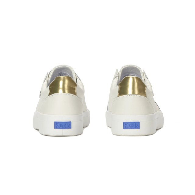 Keds Pursuit Zip Leather Metallic Heel - Free Shipping | KEDS