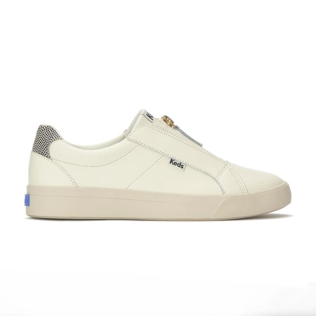 Keds Pursuit Zip Leather Dalmata Heel - Free Shipping | KEDS