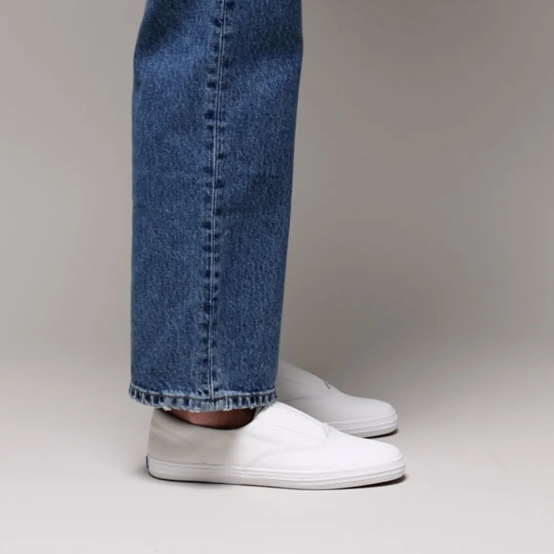 Champion Round Toe Leather Slip On