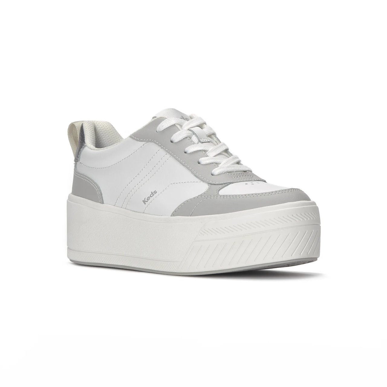 Skyler II Leather Metallic Heel Lace Up