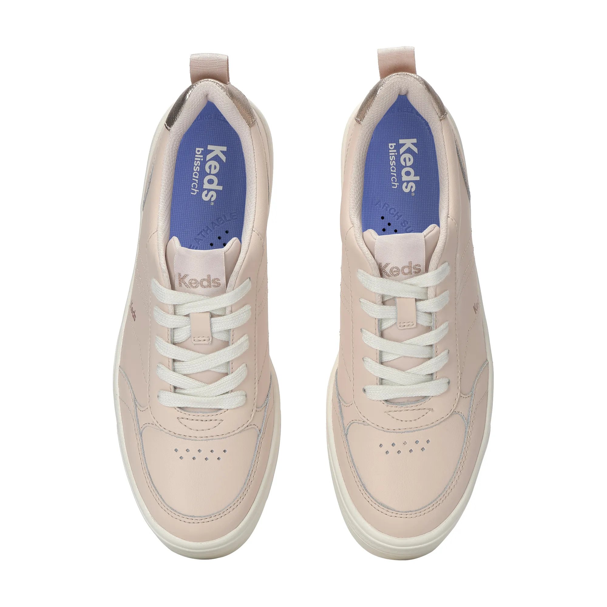 Skyler II Leather Metallic Heel Lace Up