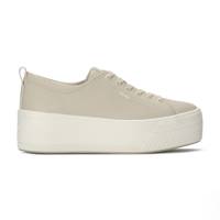 Skyler Leather Lace Up Oatmeal view
