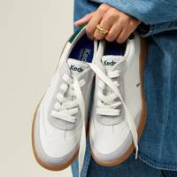 Contest Leather/Suede Lace-Up Light Grey/Forest Green view