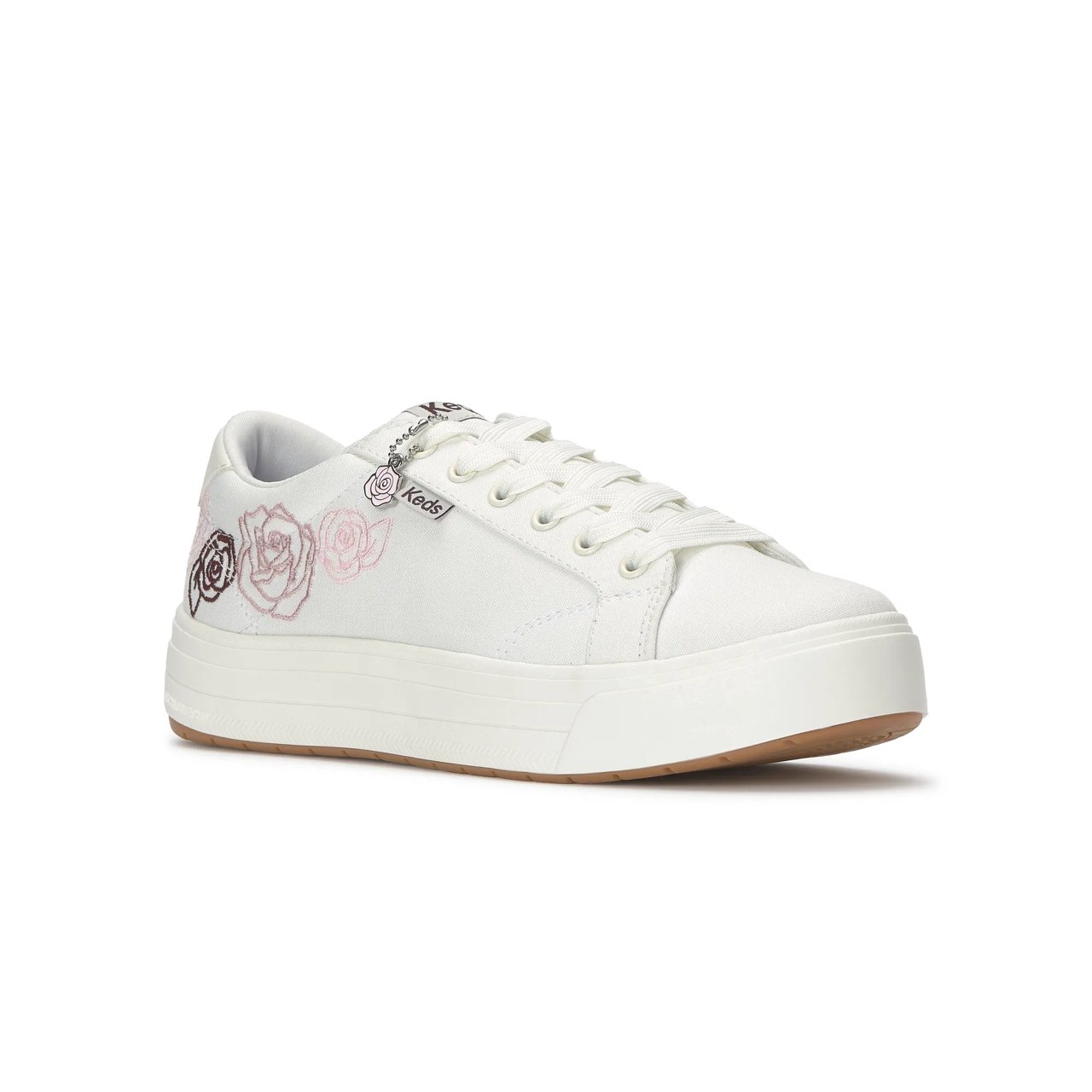 Park Canvas Rose Embroidery Lace Up