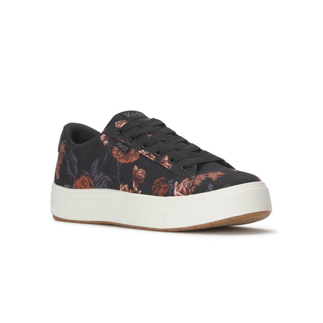 Park Printed Floral Canvas Lace Up