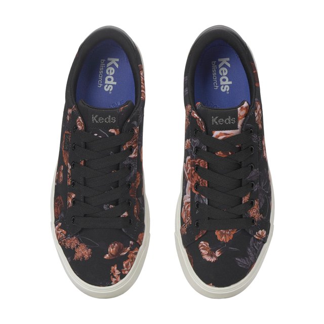 Park Printed Floral Canvas Lace Up
