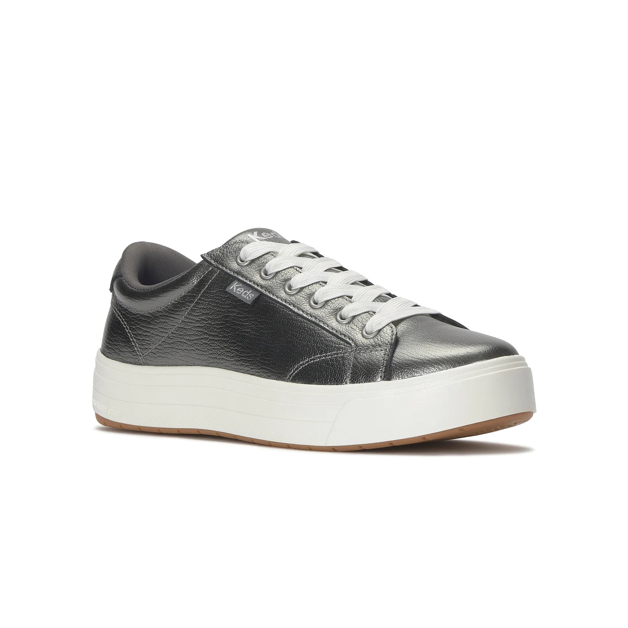 Park Metallic Leather Lace Up