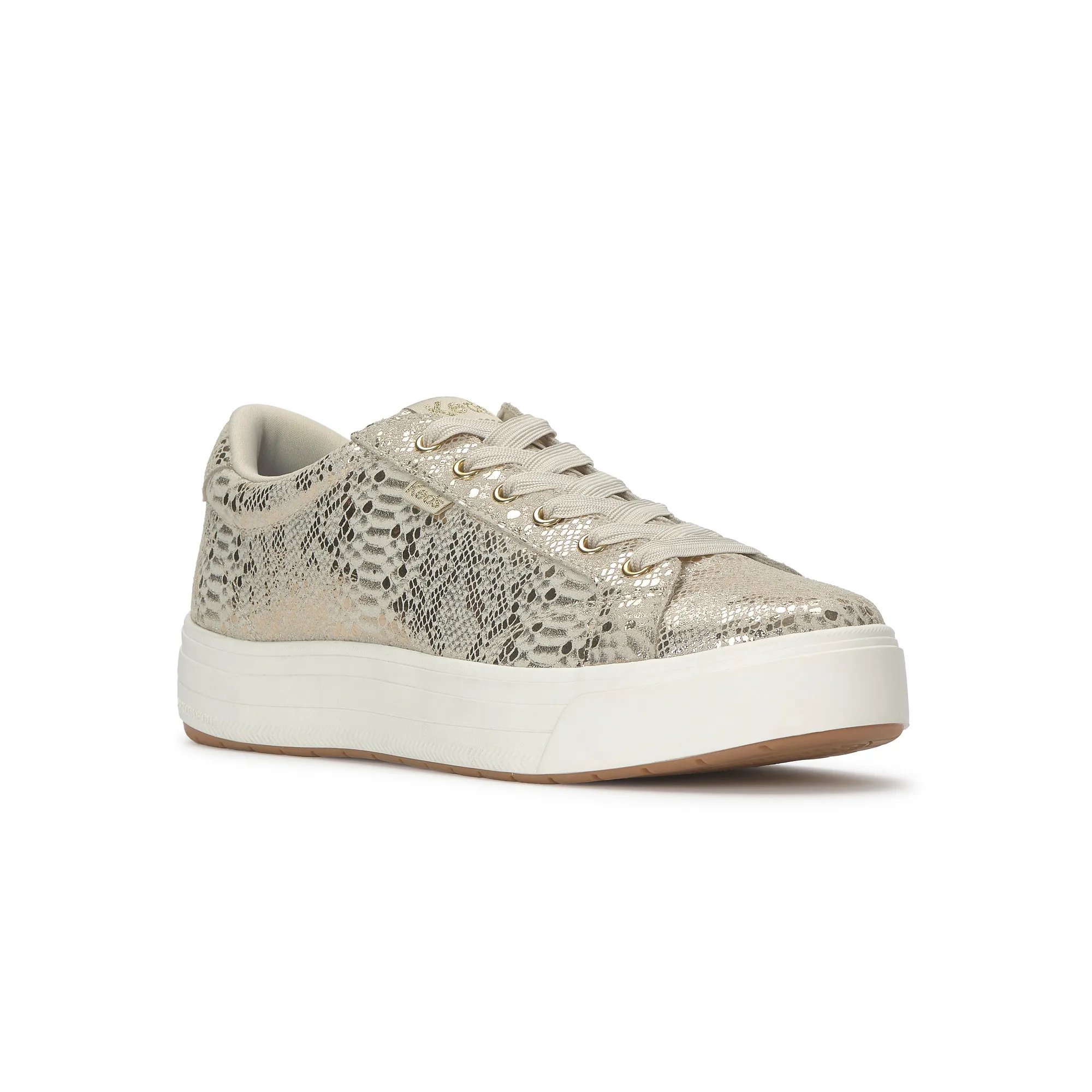 Park Metallic Snake Suede Lace Up