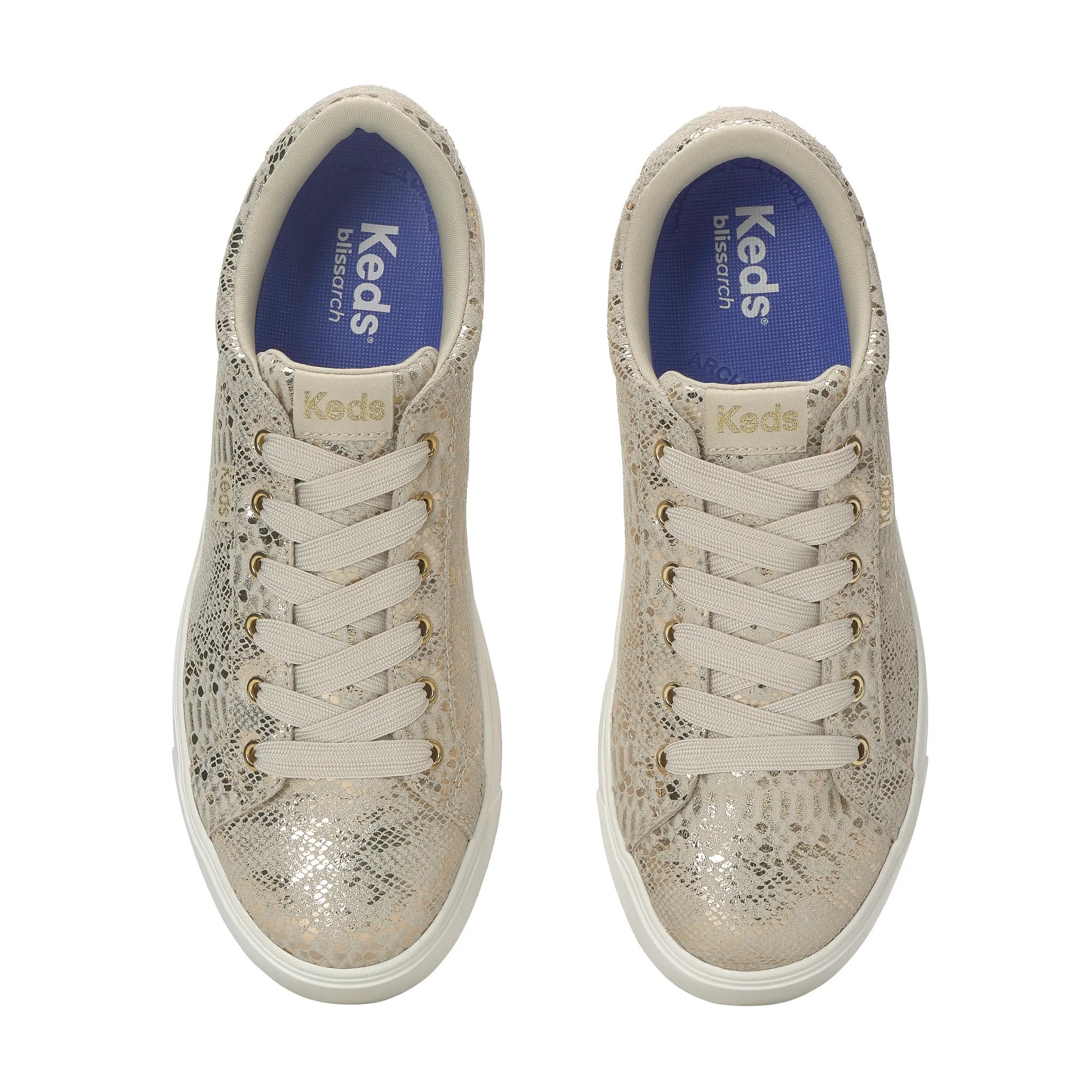 Park Metallic Snake Suede Lace Up