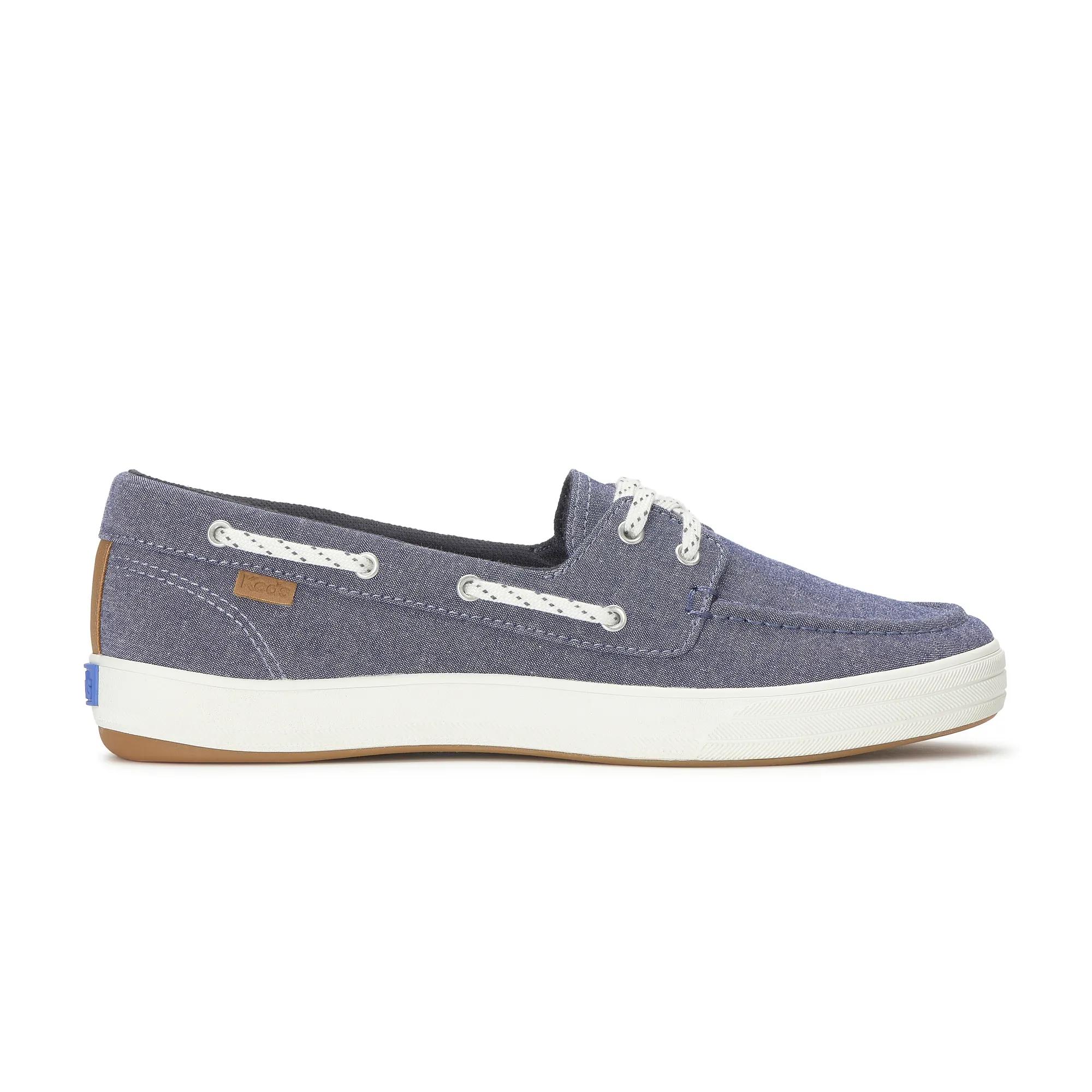 Keds Women's Center III Boat Chambray Slip-On Canvas Sneakers in Blue size 8.5 - W