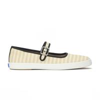 Maisie Mary Jane Printed Stripe Twill Black/Natural view