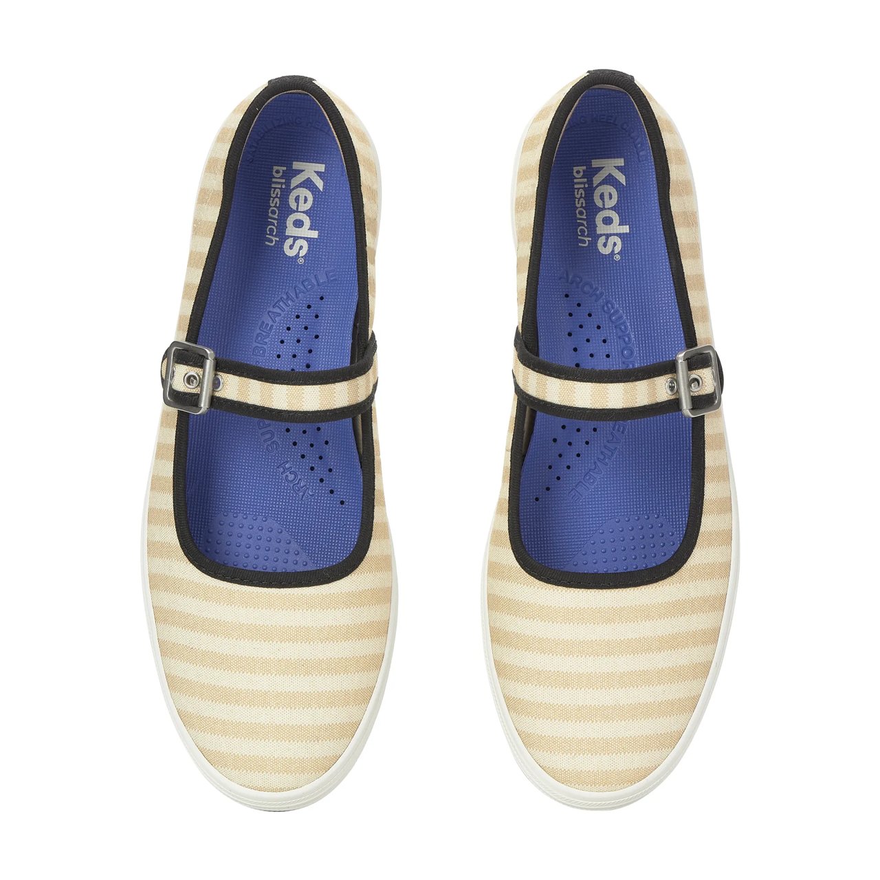 Maisie Mary Jane Printed Stripe Twill