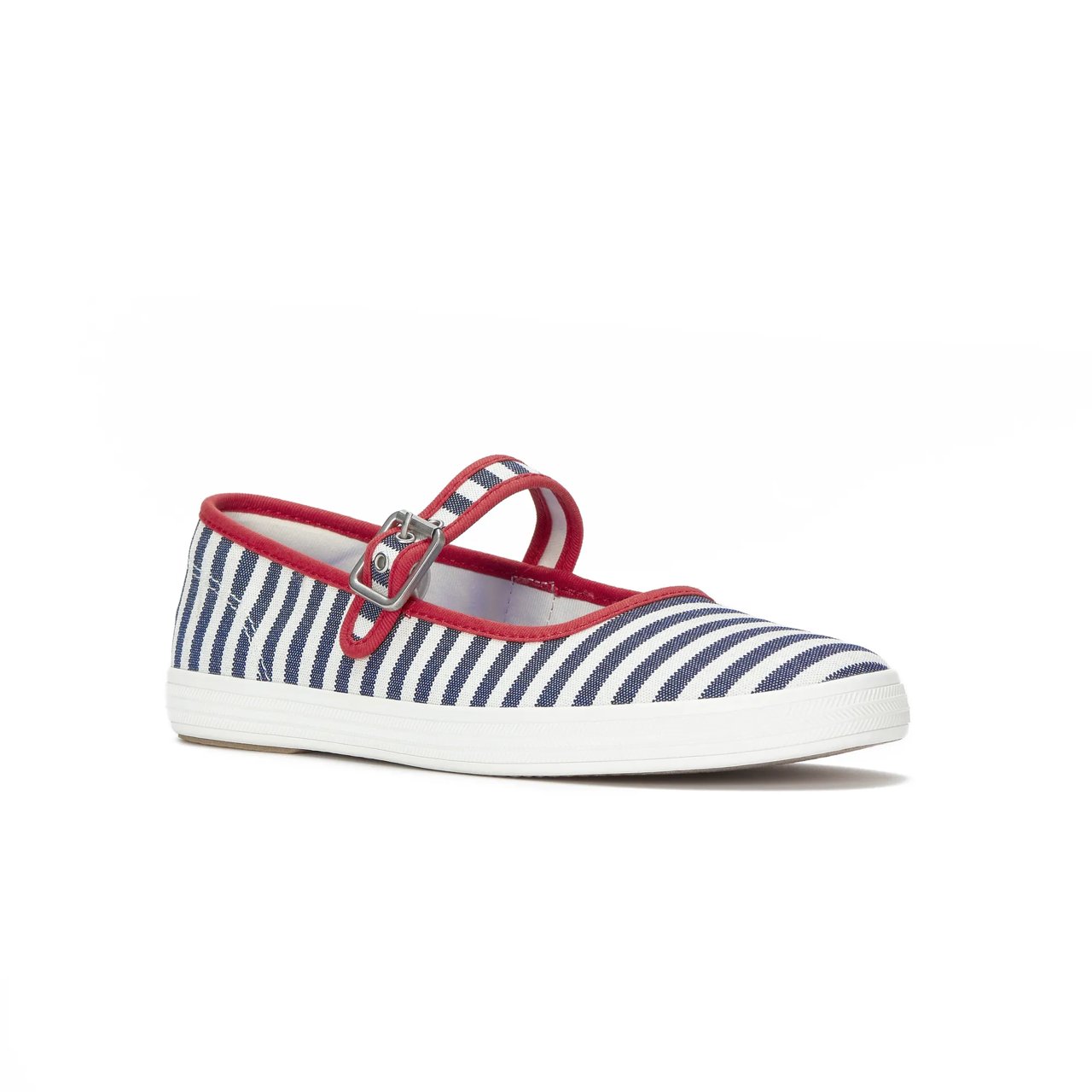 Maisie Mary Jane Printed Stripe Twill
