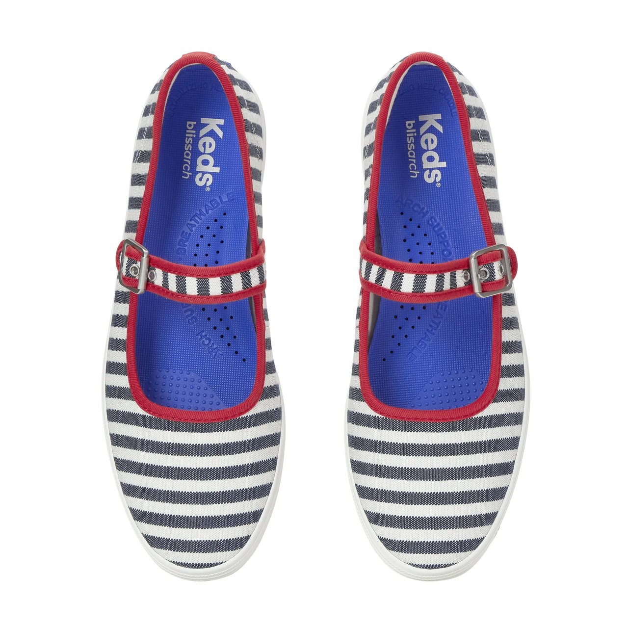 Maisie Mary Jane Printed Stripe Twill