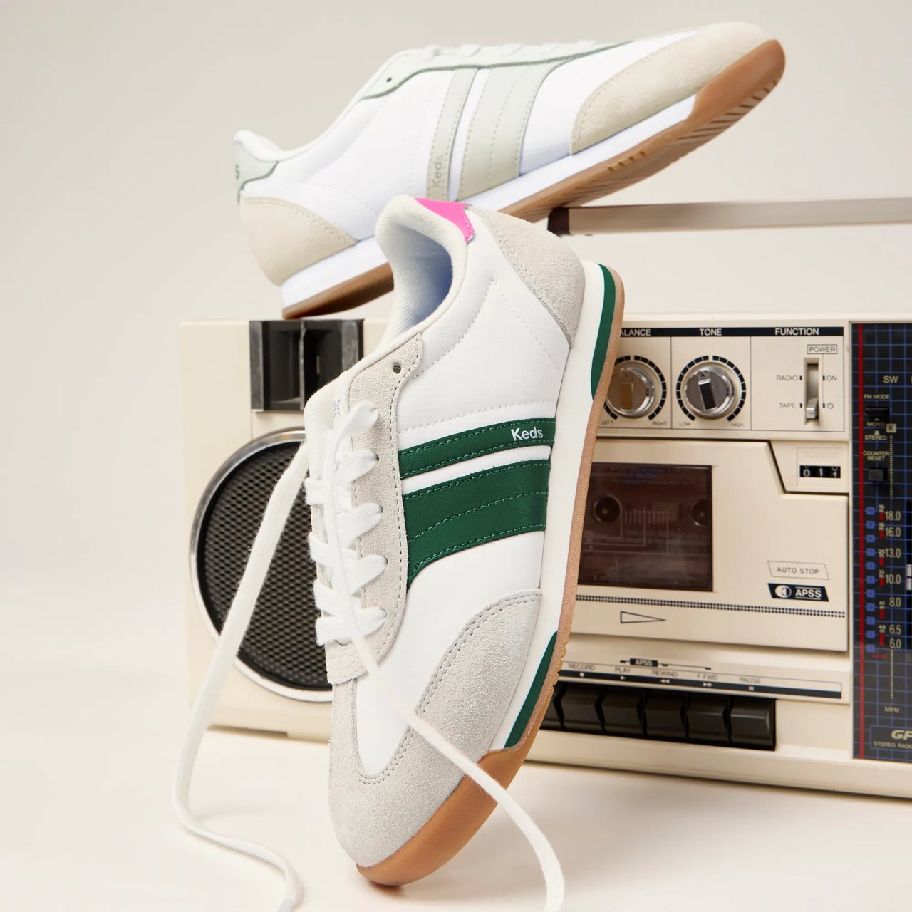 Revival Nylon/Suede/Leather Lace-Up