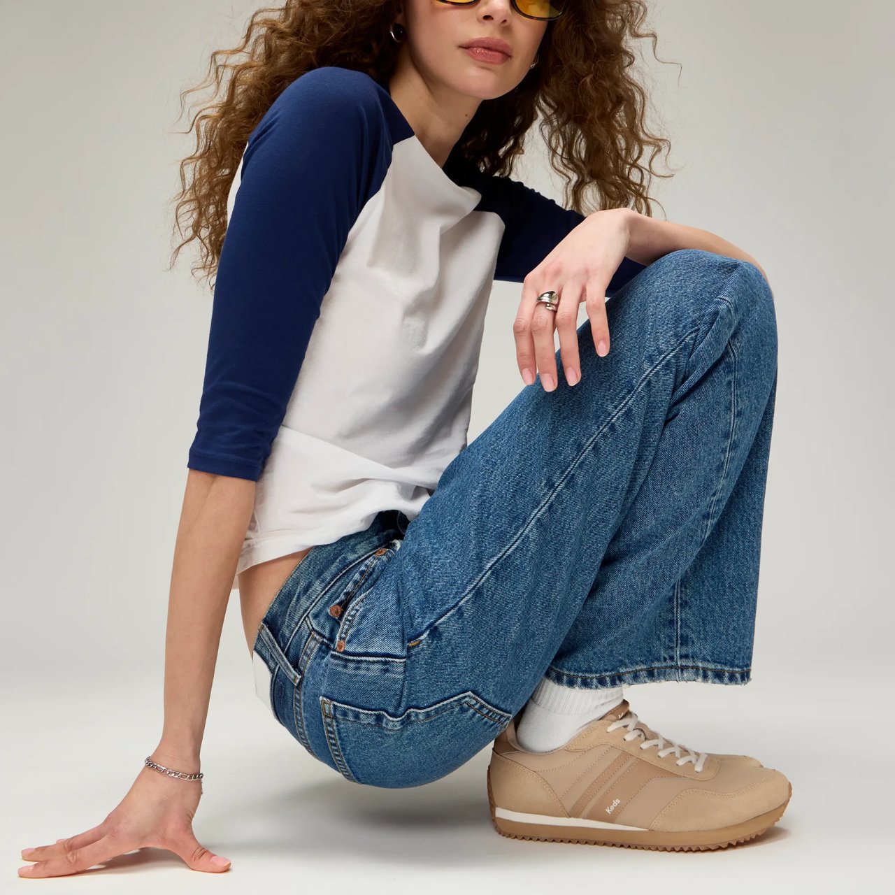 Rena Nylon/Leather Lace-Up