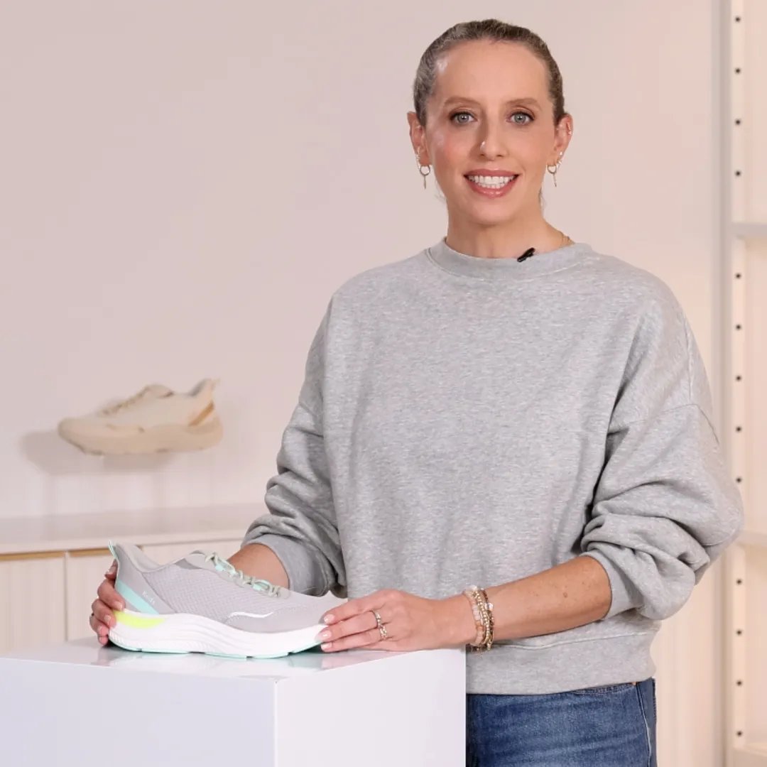 BlissMove Mesh/Leather Lace-Up