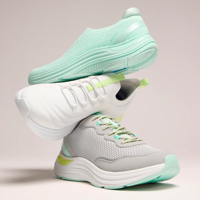 BlissMove Mesh/Suede Lace-Up