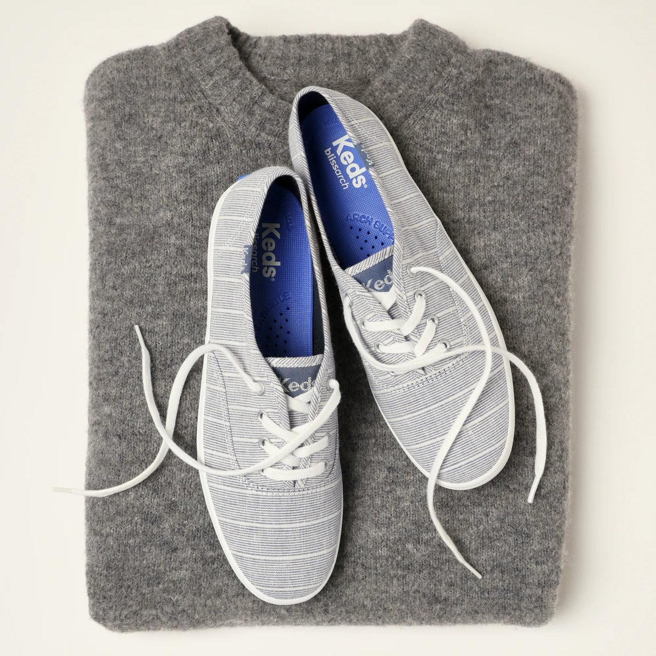 Champion Chambray Lurex Stripe Lace-Up