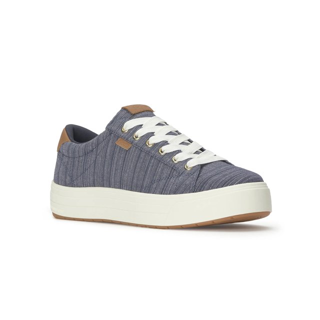 Park Stripe Chambray Lace-Up