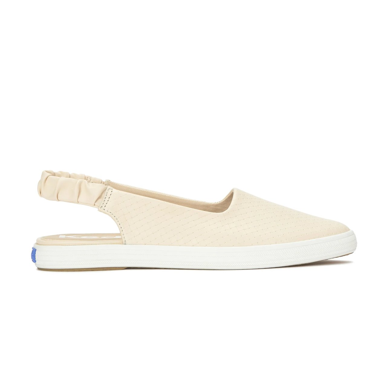 Point Slingback Basketweave Emboss Leather