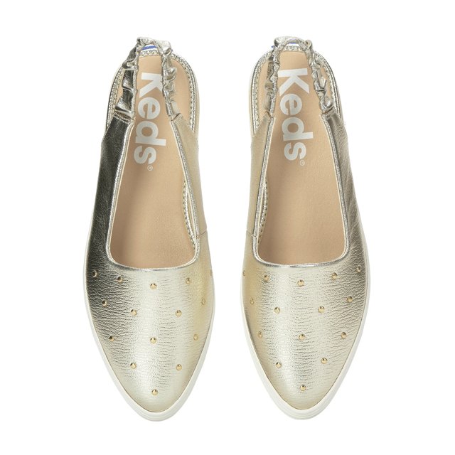Point Slingback Leather Studs