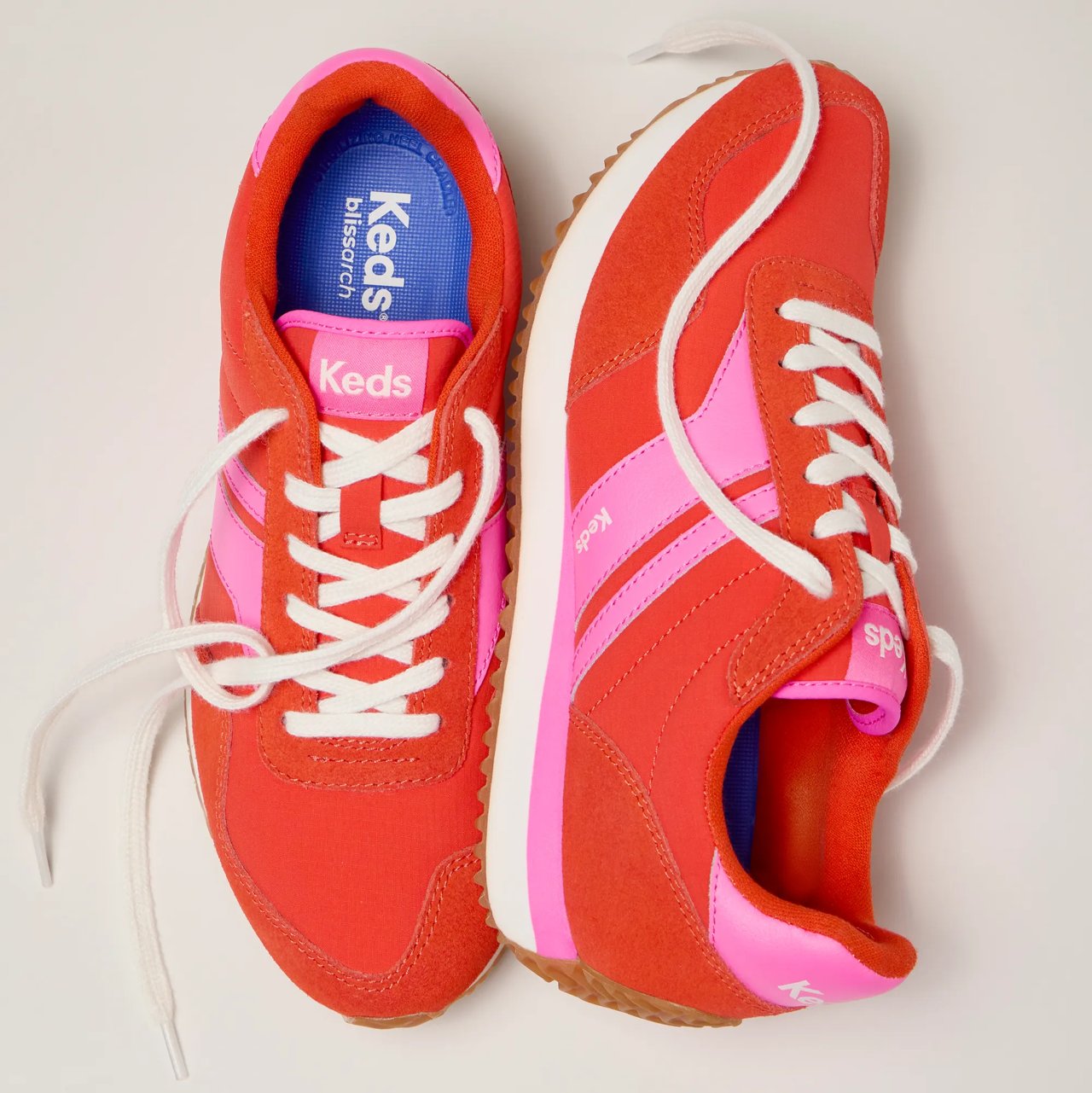 Rena Nylon/Suede Lace-Up