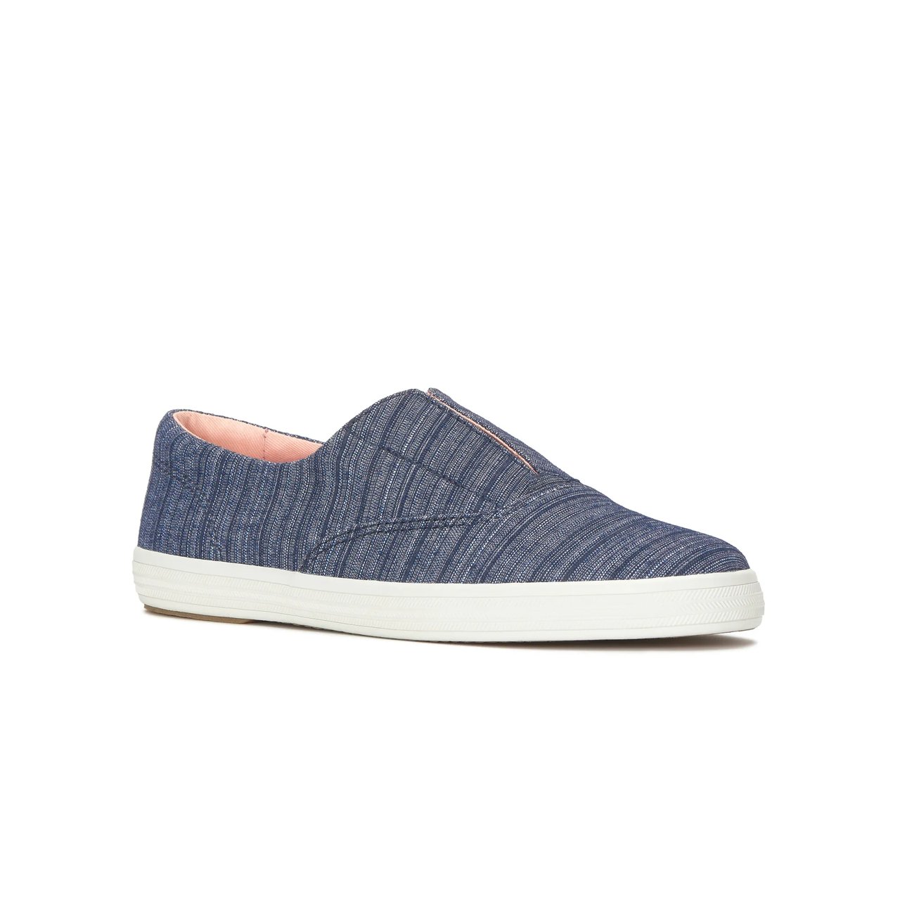 Champion Round Toe Stripe Chambray Slip-On
