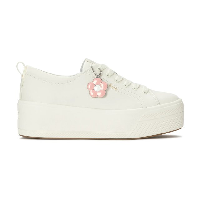 Skyler Leather Daisy Charm Lace-Up
