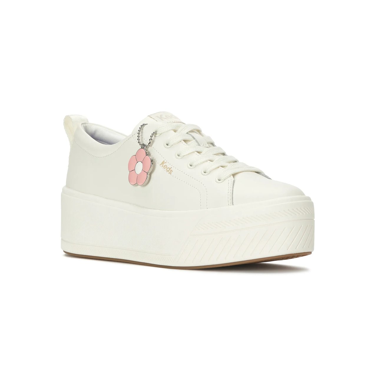 Skyler Leather Daisy Charm Lace-Up